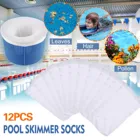 12 шт.компл. фильтр для хранения бассейна скиммер носки нейлон бассейн фильтр носки для корзин скиммеры белый бассейн поставка бассейн