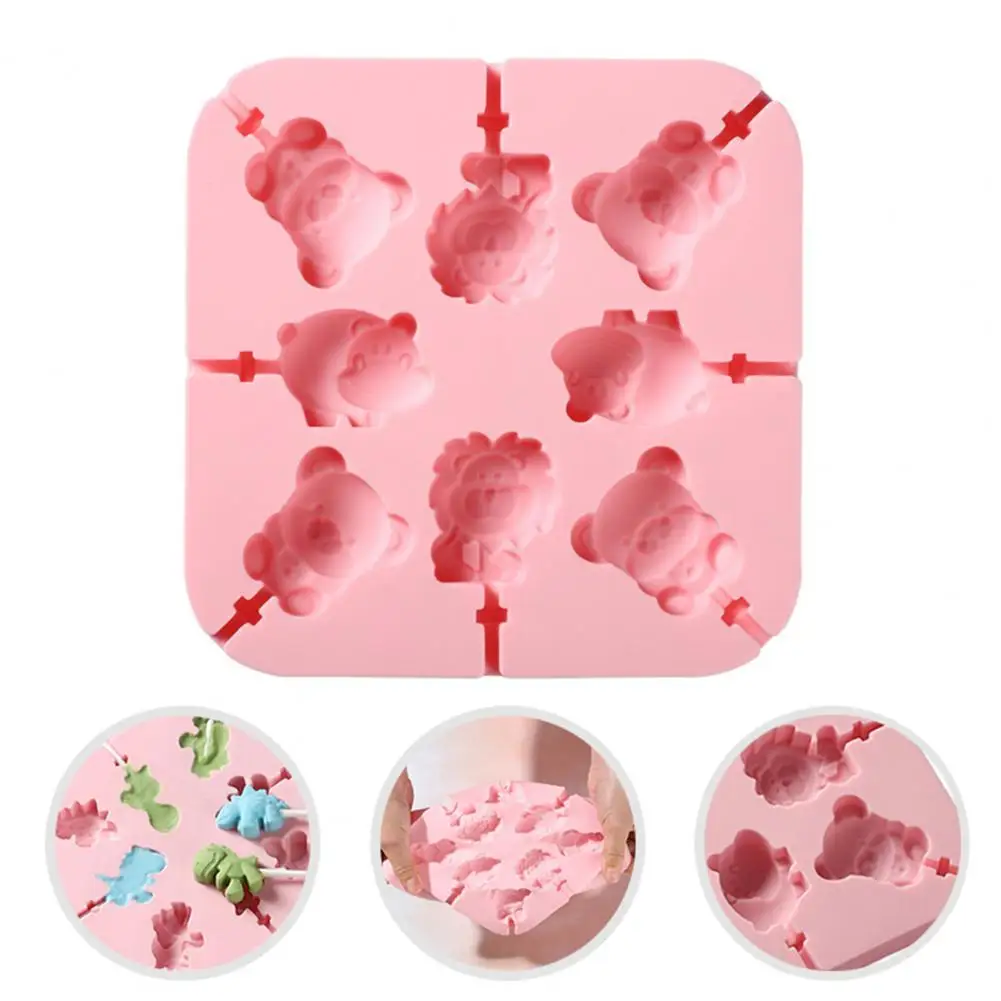 

Waffle Mold Sturdy Square Heat Resistant Cartoon Chocolate Mold Silicone Candy Mould DIY Baking Supplies