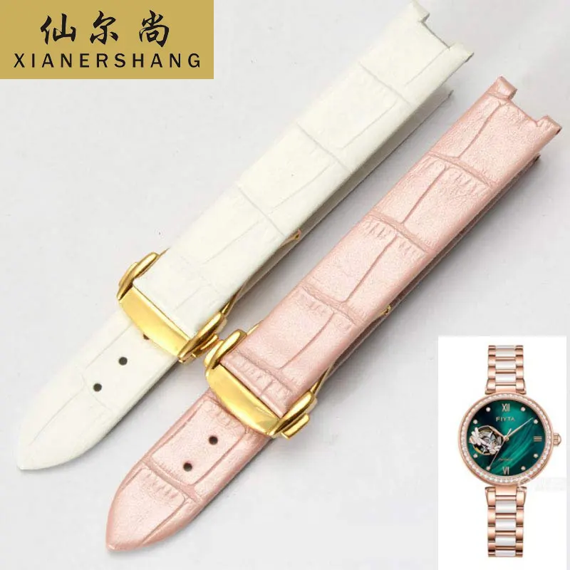 Ремешок из телячьей кожи для наручных часов роскошный брендовый браслет со