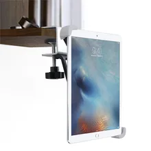 Kitchen Tablet Mount Aluminum Clamp 360° Rotation for 7-10.5 inches Tablets Phone Holder for Tablet Xiaomi Samsung Huawei