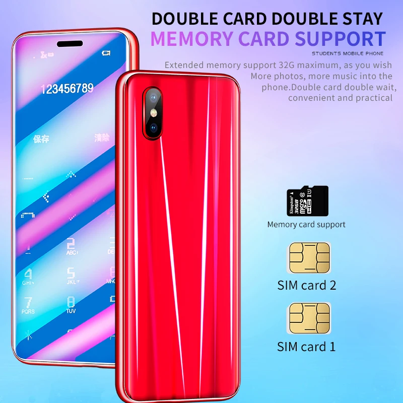 Мобильный телефон R11 Mini Card ультратонкий портативный для учеников мобильный