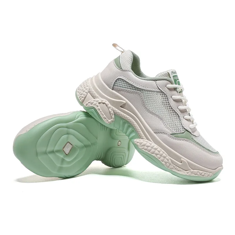 

Platform Sneakers Women Casual Shoes Summer Outdoor Sport Breathable Ladies Shoes Lace Up Low Top Trainers Female Shoes