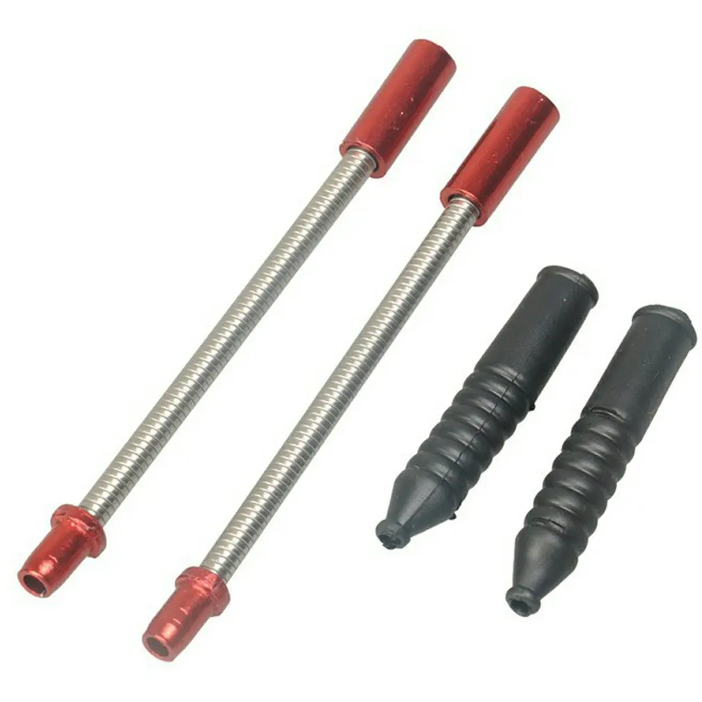 

4pcs/set MTB Mountain Bike V Brake Noodles Plastic Sleeves Boots Protector Hose Cable Guide Bend Tube Pipe Bicycle Accessories