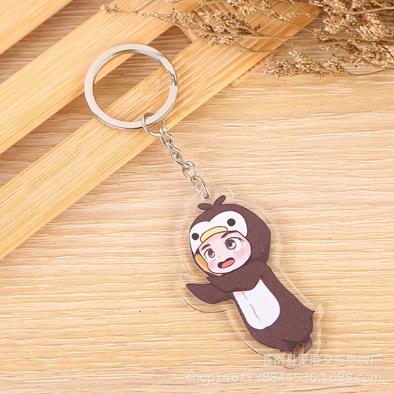 Высококачественный Женский милый мультяшный Kpop акриловый брелок для ключей