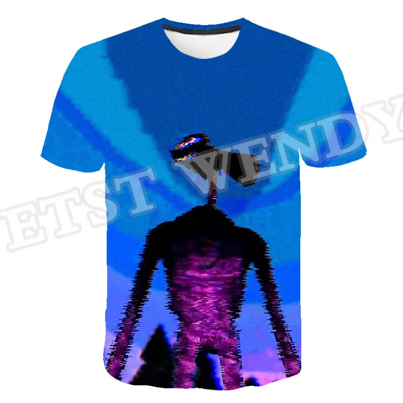 

Summer New Siren Head 3D Print T Shirt For Kids Teens Cartoon Anime t shirt Boys Girls Children Short Sleeve Tee Tops Streetwear