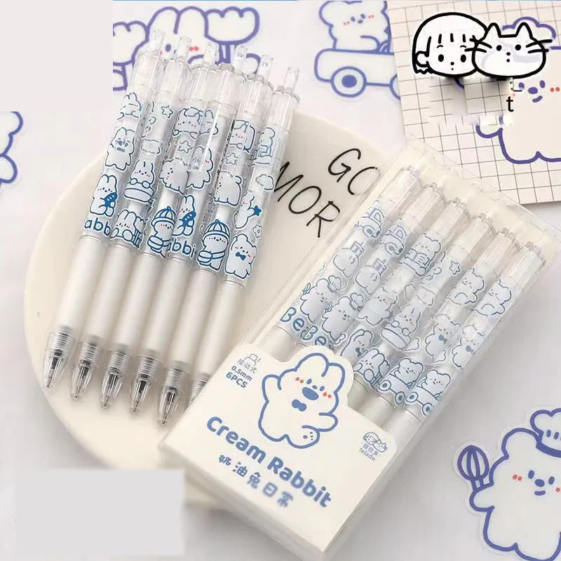 

36 шт./партия, гелевые ручки с черными чернилами, 0,5 мм