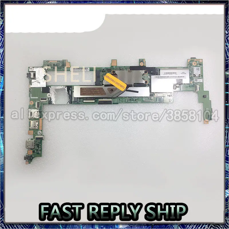 

Для Lenovo ThinkPad Helix Тип 20CG 20CH материнская плата для ноутбука 48,4eo30. 011 LDK-1 14272-1 FRU 00JT693 M-5Y71 4G тестовая работа