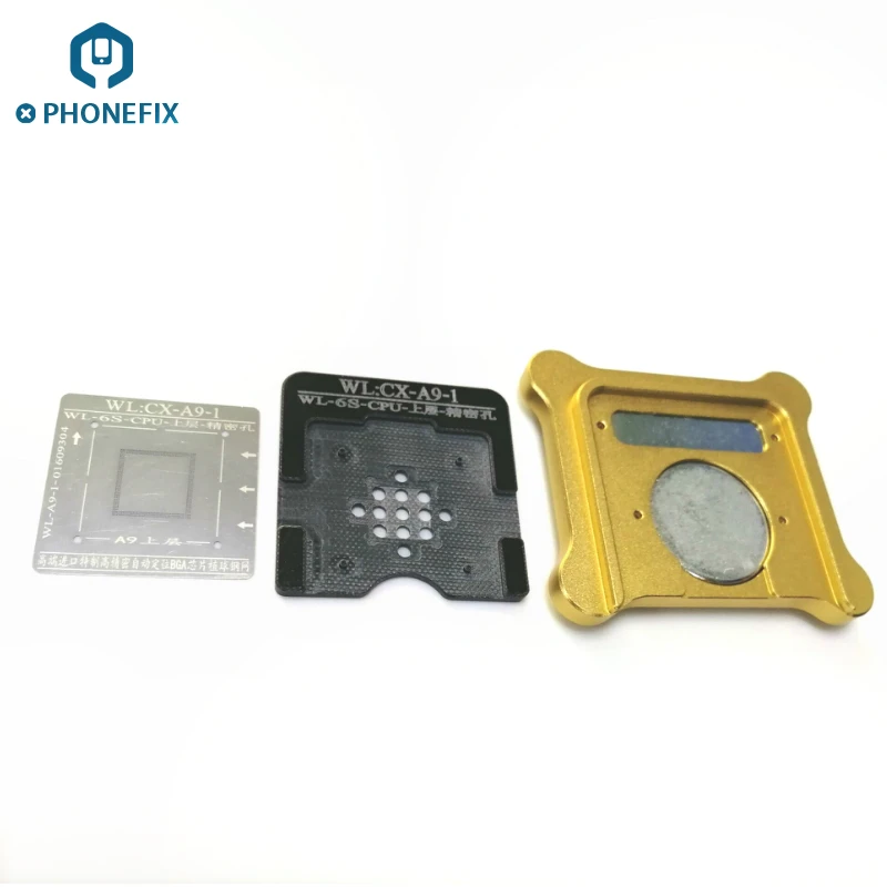 PHONEFIX BGA трафарет A9 CPU Оловянная сетка для пайки ремонтный инструмент iPhone 6S 6SP