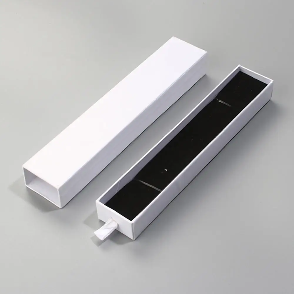 

8Seasons Paper Jewelry Necklace/Bracelets Gift Boxes Rectangle Black/Brown/White Color 21cm(8 2/8") x 4.2cm(1 5/8") , 2 PCs