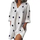 70% Лидер продаж женское платье цельное платье размера плюс Повседневная летняя изящная женская блузка дизайн девять Разделение рукава пляжное платье для дома