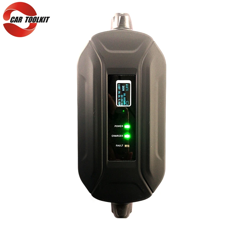 EV зарядное устройство SAE J1772 EVSE тип 1 вход Разъем Портативный Уровень 2 16A 32A Schuko для