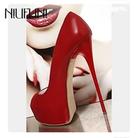 sexy red wedding party womens shoes 16cm stiletto high heels sandals gladiator size 35 42 peep toe slip on pumps leather shoes