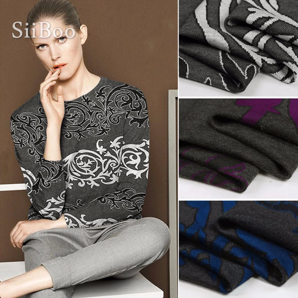 Классический Цветочный Жаккардовый трикотажный материал в американском стиле