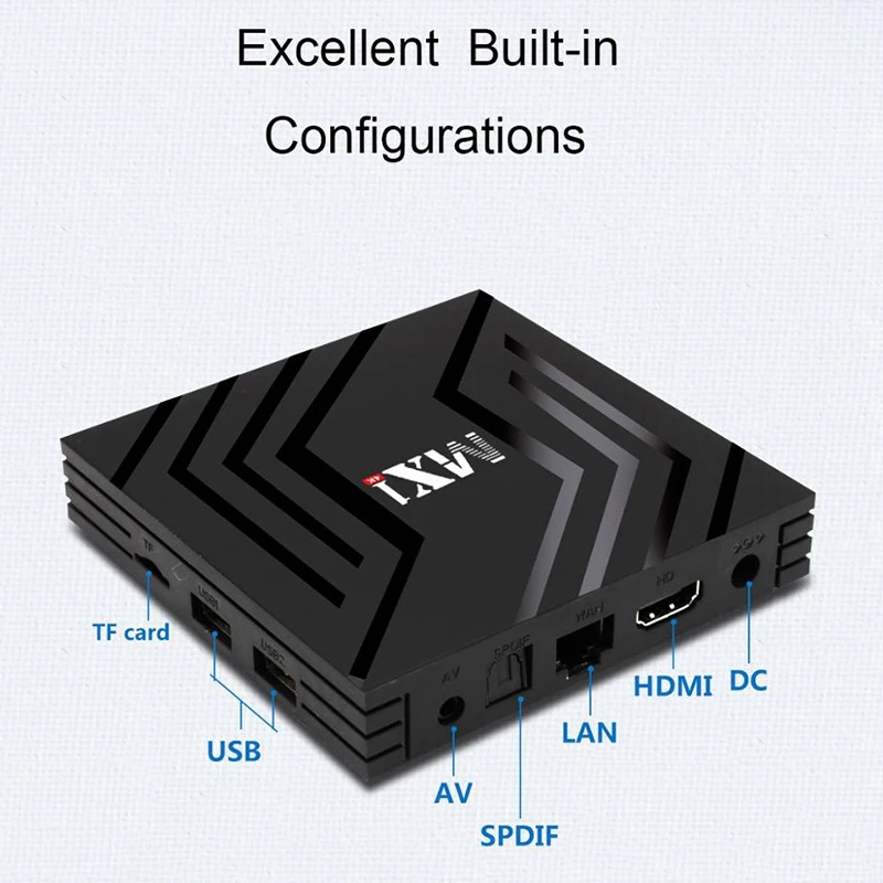 ТВ приставка MX1 RK3228A 2 + 16 ГБ Android 9 0 с инфракрасным пультом дистанционного