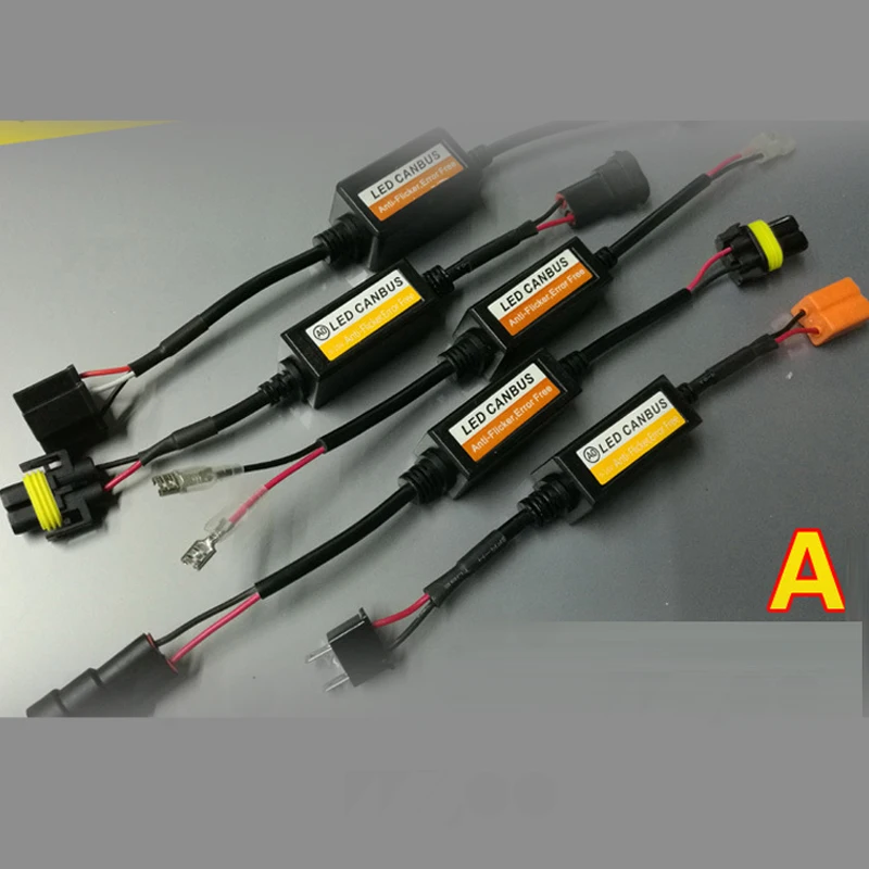 H1 H3 H4 H7 LED декодер фары CAN BUS EMC предупреждающий компенсатор конденсатор резистор с