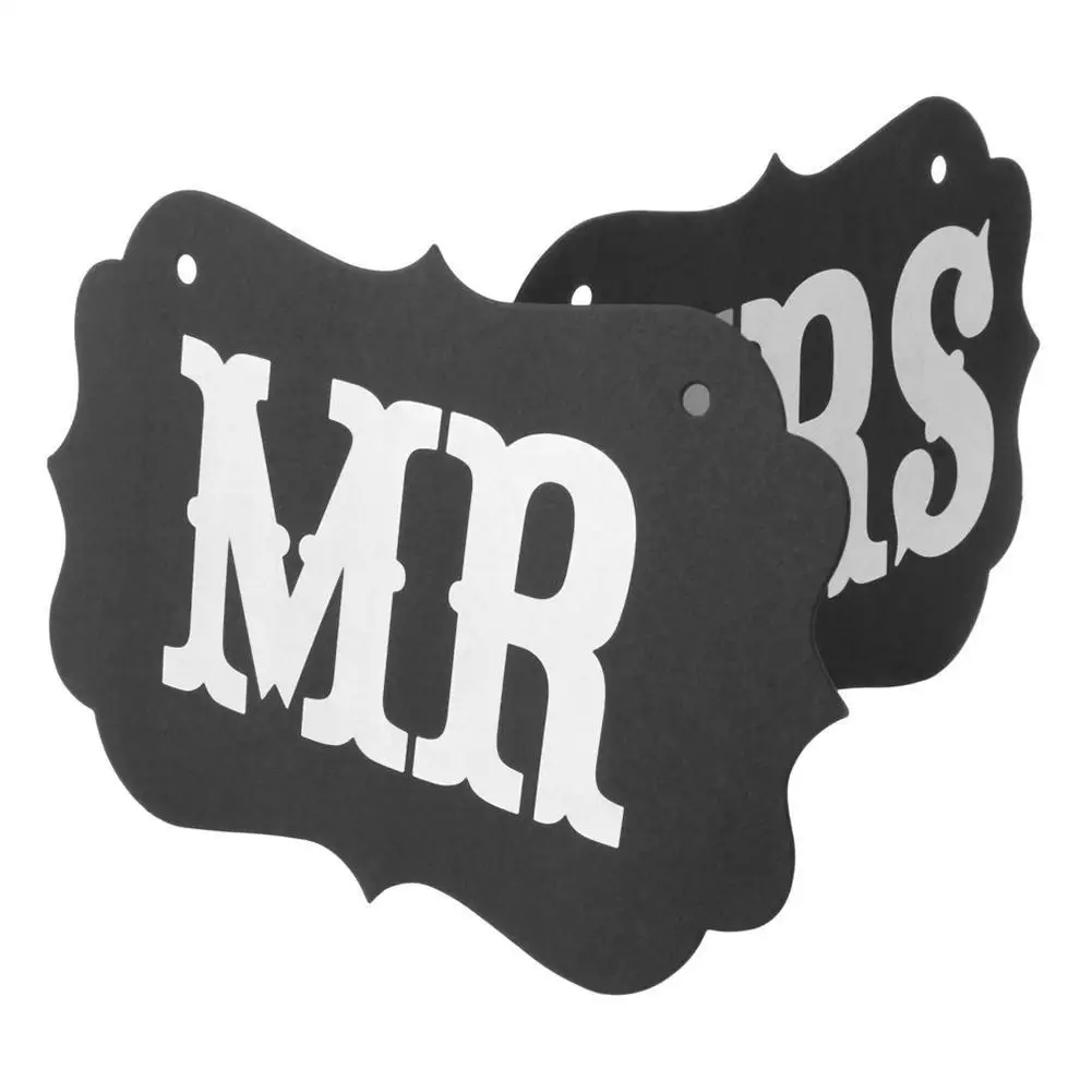 Пара стул Mr Mrs знаки для свадебной вечеринки фото реквизит баннер украшение буквы