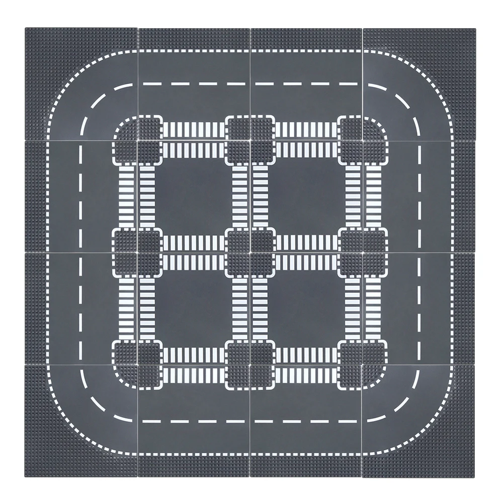 32*32 Dots Baseplate Building Blocks City Classic Base Plate Small Size Street Road DIY Construction Plastic MOC Brick Toys | Игрушки и