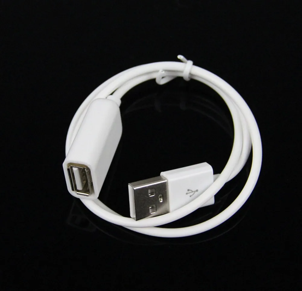 1 м белый USB 2 0 штекер-гнездо зарядный кабель удлинитель адаптер | Электроника