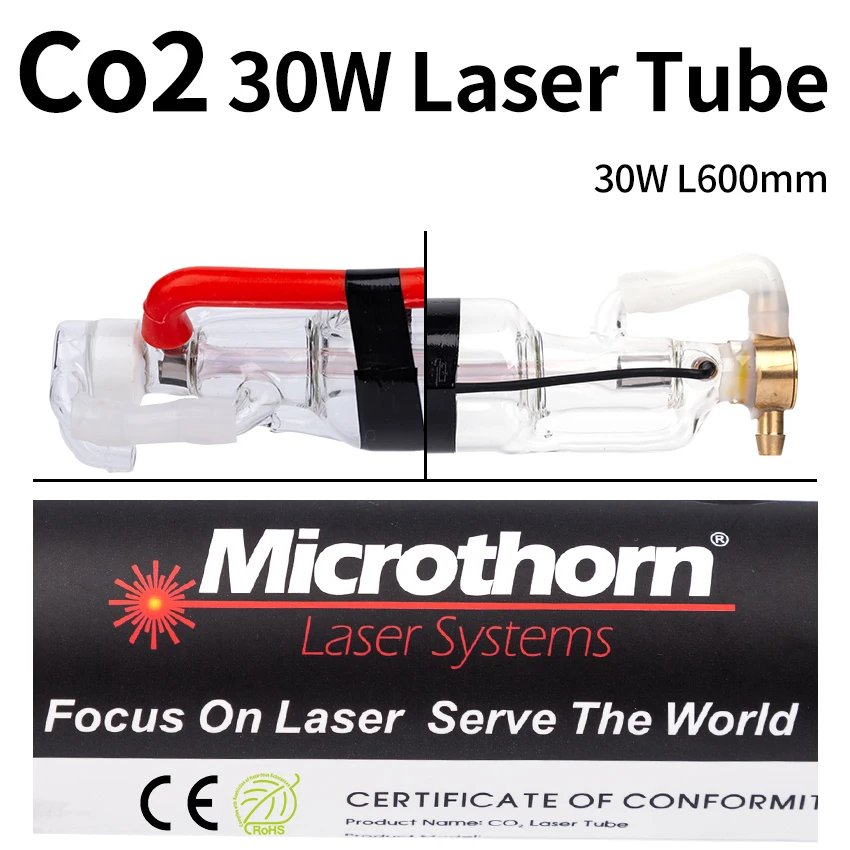 001 CO2 лазерная трубка 30 Вт высокая скорость для режущей машины | Инструменты