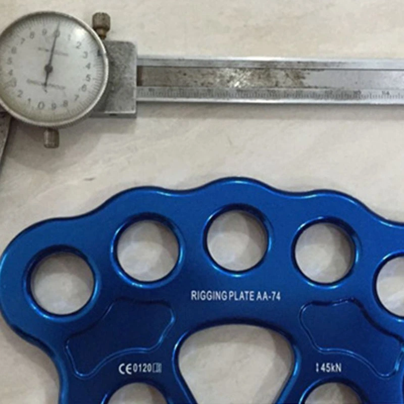 

8 Holes Rigging Plate Outdoor 45KN Rescue Rock Climb Rescue Climbing Equipment Mountaineer Anchor Connector Gear