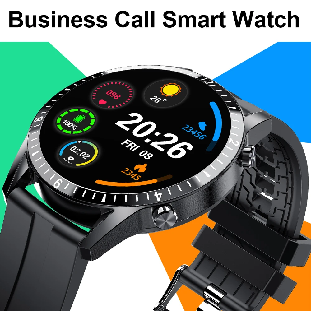 2021 smart watch men bluetooth call music player heart rate ip67 waterproof fitness smartwatch for huawei android ios watches free global shipping