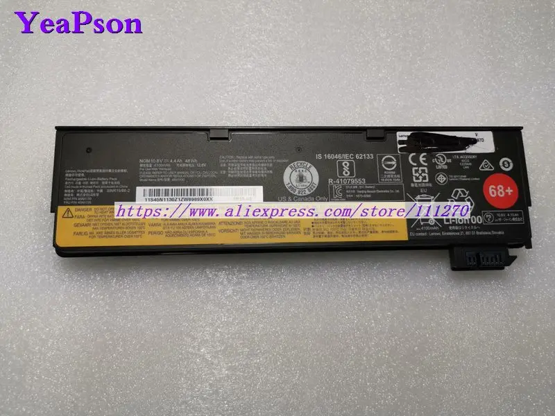 Аккумулятор для ноутбука Lenovo ThinkPad T460 T440s T470p X240 X250 L450 10 8 В 4400 мАч | Компьютеры и офис