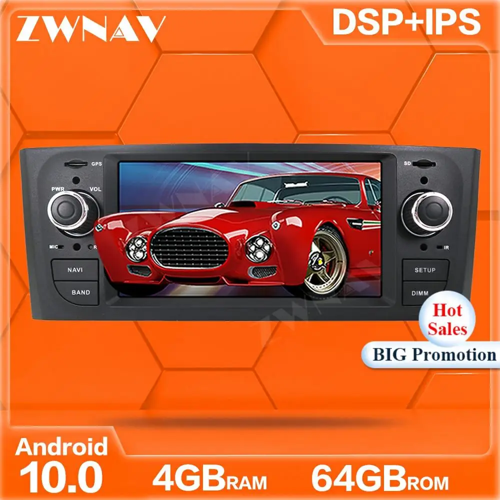 Android 10 0 автомобильный dvd плеер с экраном GPS Navi для Fiat Grande Punto Linea 2005 2012 Авто Радио