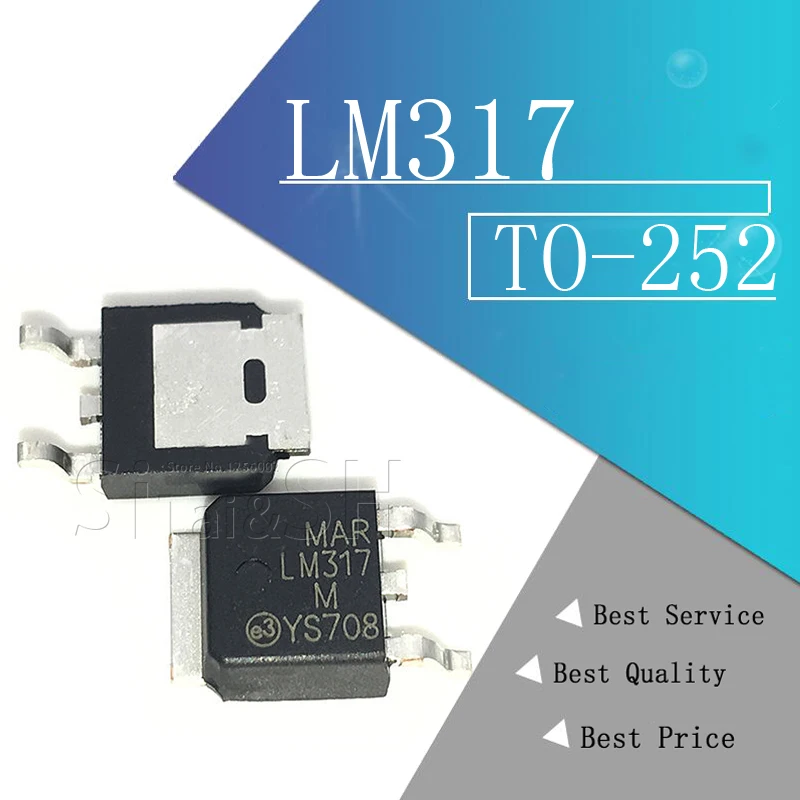 10 шт./лот LM317 регулируемый регулятор напряжения SMD транзистор TO 252 патч LM317M новый