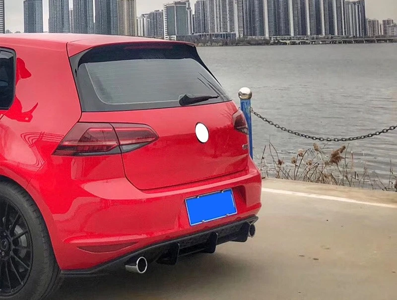For VW GOLF 7.5 GTI Body kit spoiler 2018 R ABS Rear lip rear back Bumper Diffuser Bumpers Protector | Автомобили и мотоциклы