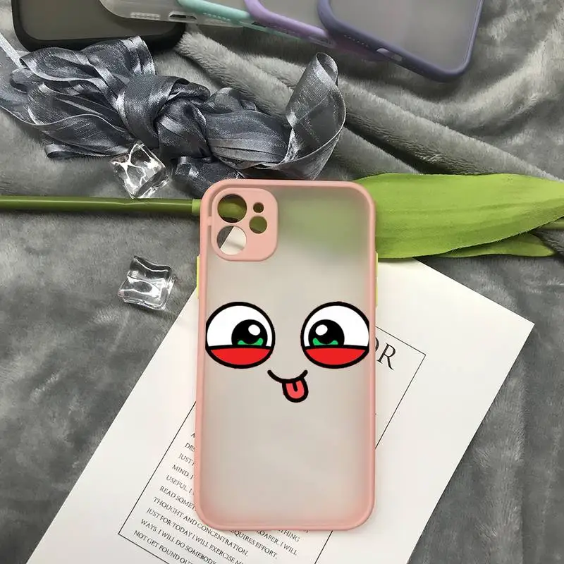 

Designer Funny Face Phone Clear Case For Iphone 7 8 Plus X Xs Max Xr 11 12 Mini Pro Max TPU Cover