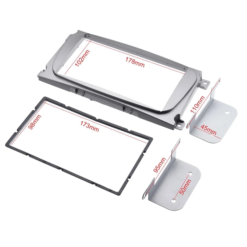 NEW 2Din автомобильное стерео радио DVD панель аудио крепление комплект Fascia Для Ford Focus