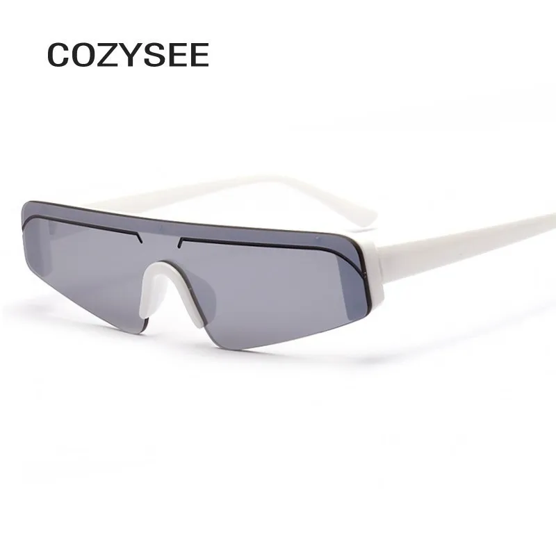 Цельные маленькие солнцезащитные очки кошачий глаз для женщин красные