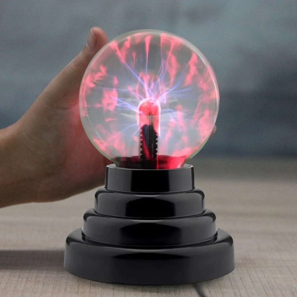 

Электрический плазменный шар лампа сенсорный звуковой датчик вечерние спальня ночсветильник детский подарок сервировка стола праздник ве...