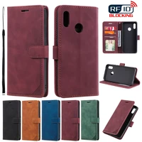 wallet anti theft brush leather case for huawei p40 lite p40 pro p30 lite p30 pro p20 lite p20 pro p smart 2019 honor 1020 lite