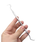 Стоматологический прибор для чистки зубов с двойными концами из нержавеющей стали