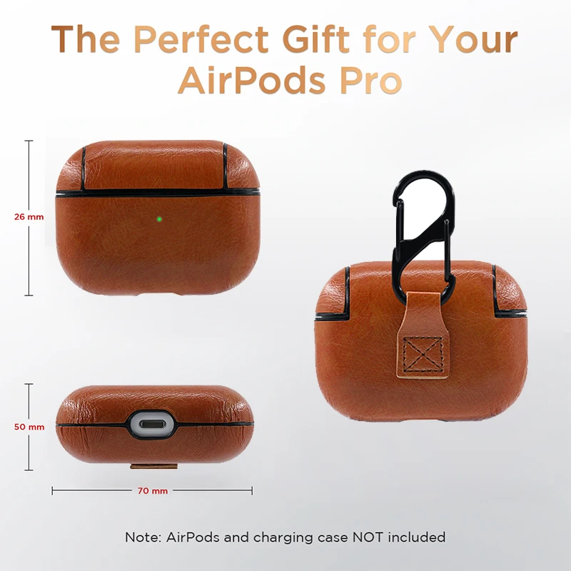 Для Apple AirPods Pro Bluetooth беспроводные наушники Кожаный чехол Чехол для AirPods Pro Funda чехол для зарядки чехол s