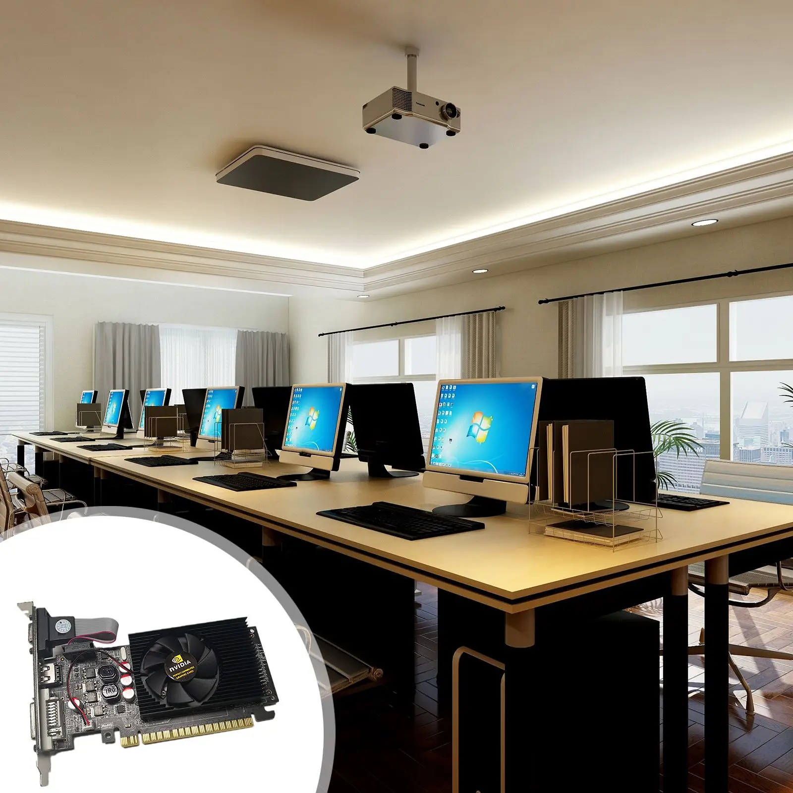 

Игровая видеокарта для настольного компьютера, DDR3, интерфейс памяти, высокопроизводительная графическая карта GT730, 2 ГБ, 64 бит, DDR3