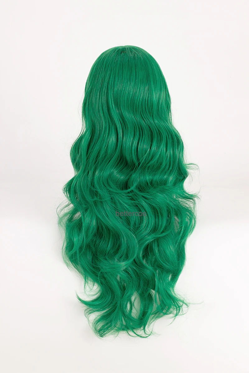 Парик для косплея Kaioh Michiru Сейлор Нептун длиной 65 см зеленые вьющиеся