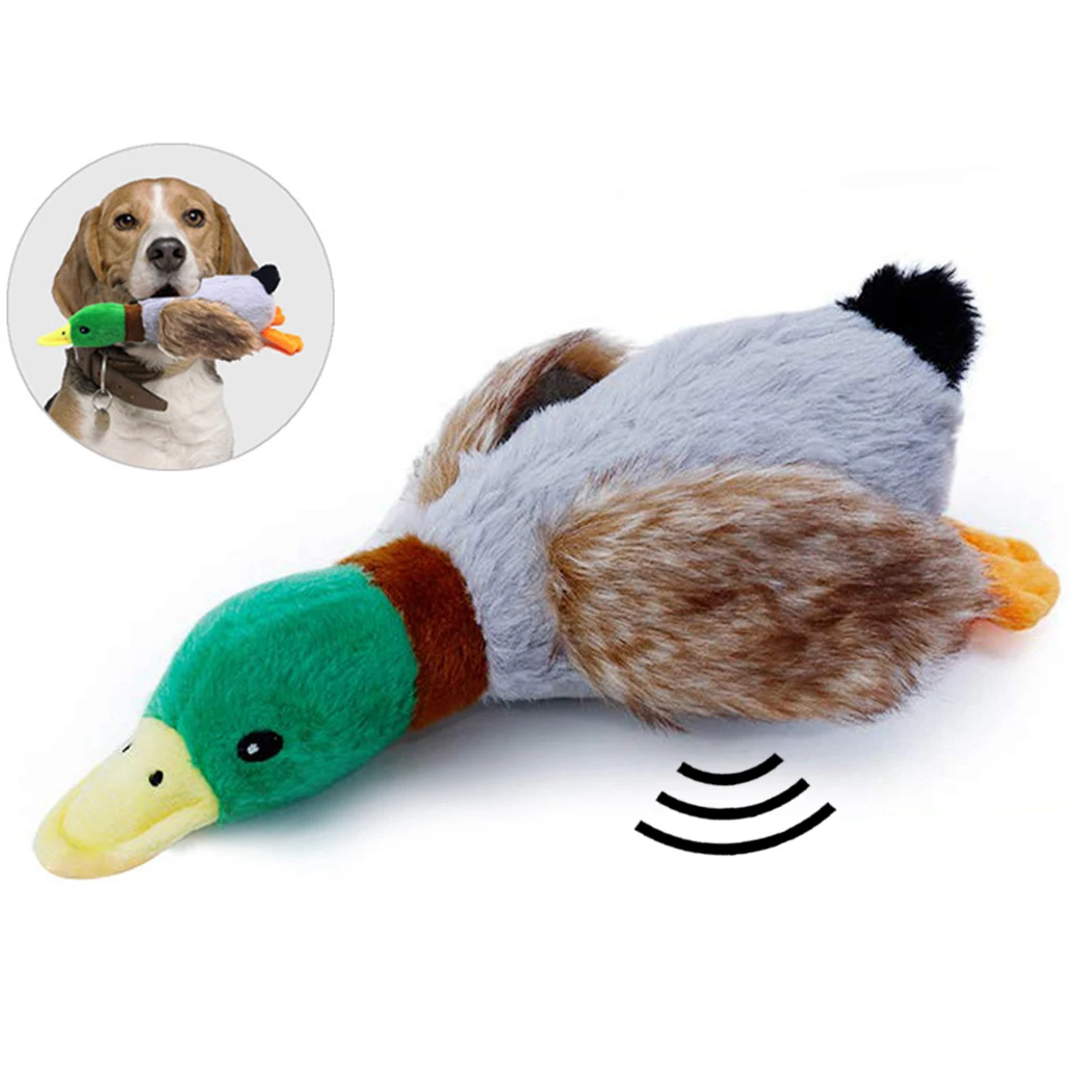 

Забавная жевательная игрушка для домашних животных креативная форма утки противоукусывающая пищалка игрушка для домашних животных игрушк...