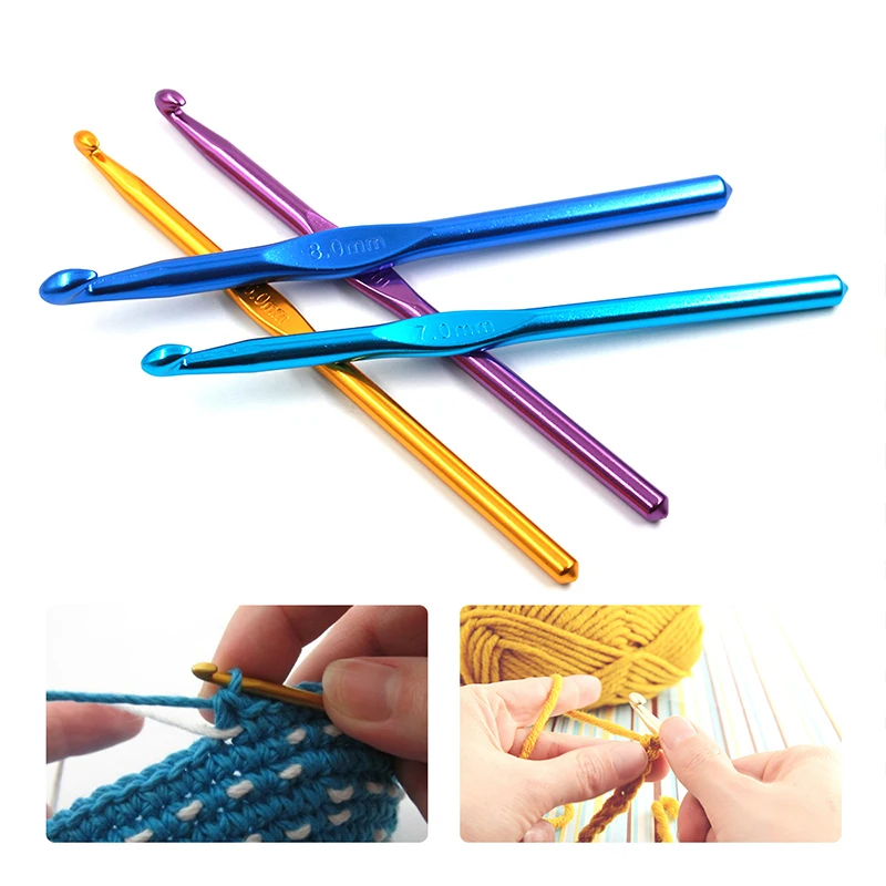Набор из 12 крючков для вязания набор металлических игл 2 0 8 мм аксессуары подарок