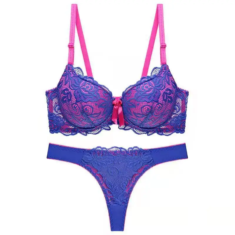 

Лидер продаж, сексуальный бюстгальтер с тонкой чашкой, кружевной комплект с подходящим цветным бюстгальтером, регулируемый комплект нижне...