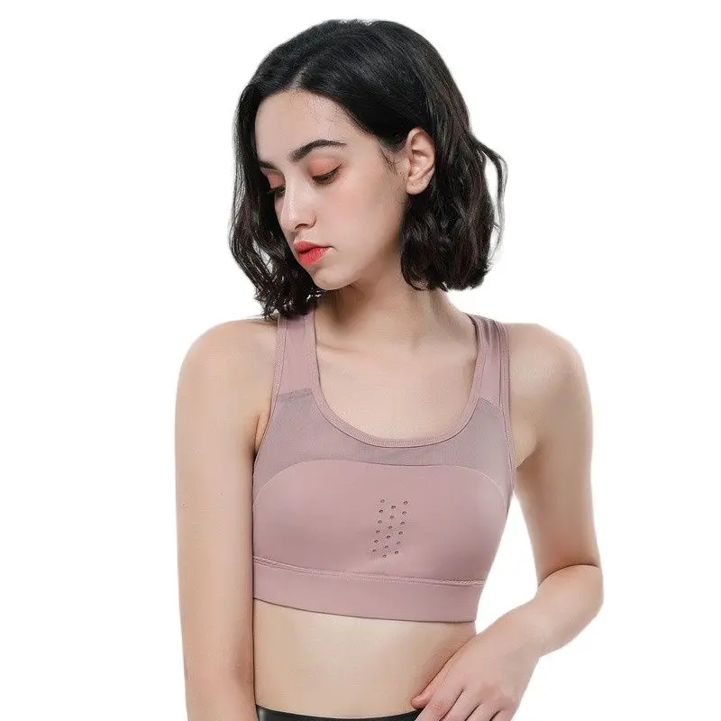 

Women High-intensity Sports Vest Yoga Bra Gather Shockproof Beauty Back Running Underwear Gym Fitness Workout Top