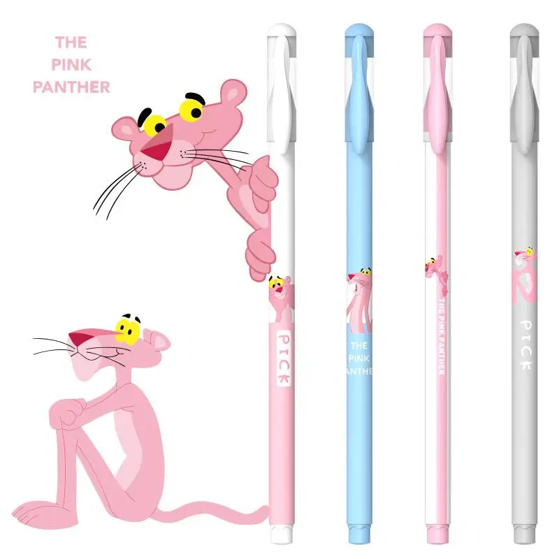 LOLO Kawaii Pink Leopard Goose Erasable Gel Pen School Office Supplies Stationery Gift Blue Black Ink Random |