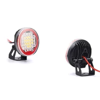 22mm round spotlight pro strong light ledstraw hat headlights g157gpgs upgrade parts for grc 110 simulation climbing car