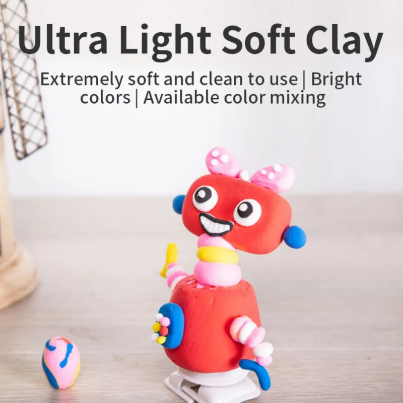 

Fluffy Slime Gum Toys Polymer Clay Air Dry Plasticine Modeling Clay Charms Slime Supplies Light Handmade Educational Toy for Kid