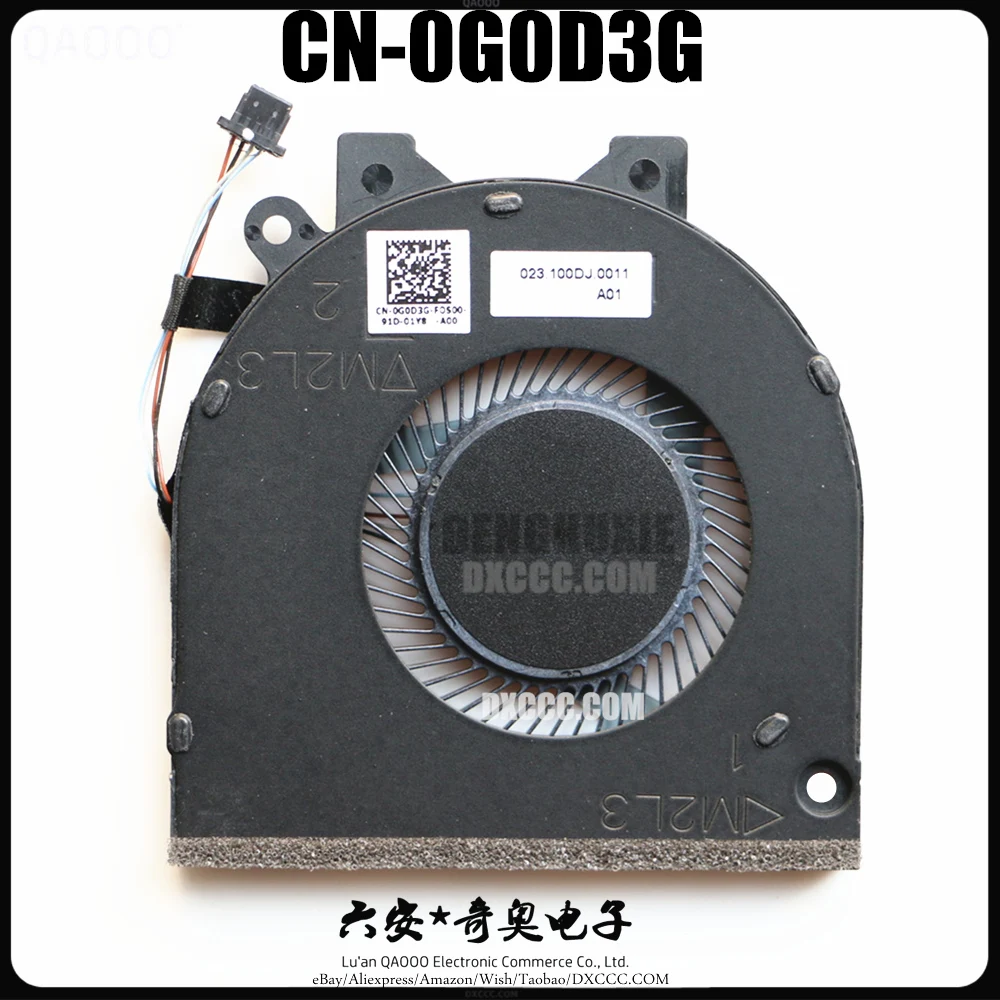 

0G0D3G CPU FAN FOR DELL Inspiron 5480 5482 5488 5580 5581 5584 5585 Laptop CPU Cooling Fan