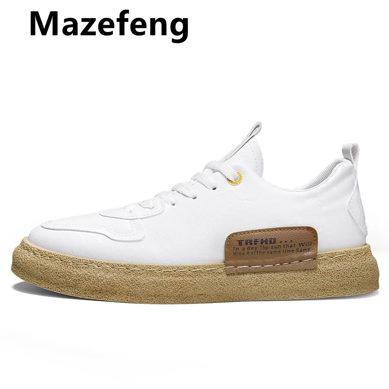 

Mazefeng Spring Autumn New Wild England Mens Casual Shoes Men's Youth Waterproof Driving Soft Bottom Slip-On Men's Shoes Loafers