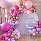 115 шт. воздушные шары, арочная гирлянда, розовое золото, коридор, розовые шары, с днем рождения, детский праздник
