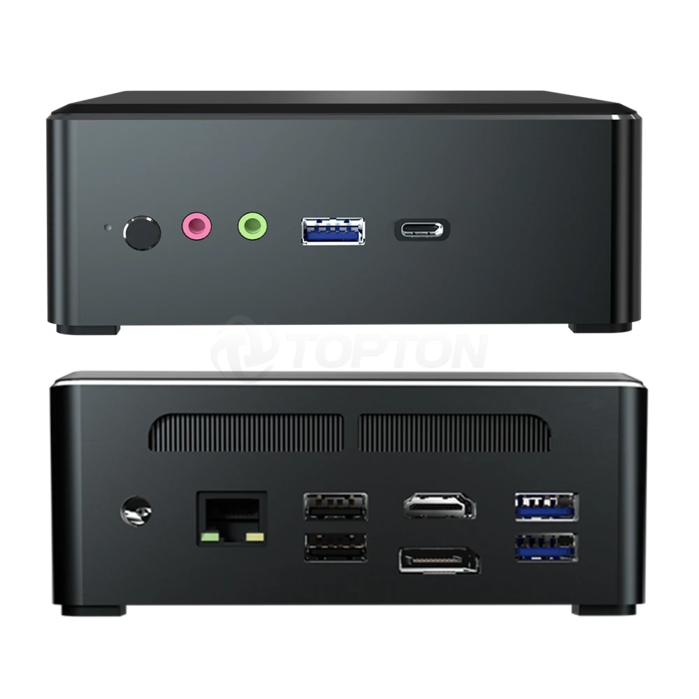 TOPTON Mini PC AMD Ryzen R5 3550H R7 2700U Vega 10 Graphic 2 * DDR4 M.2 NVMe игровой компьютер Windows 4K HTPC HDMI2.0 DP AC