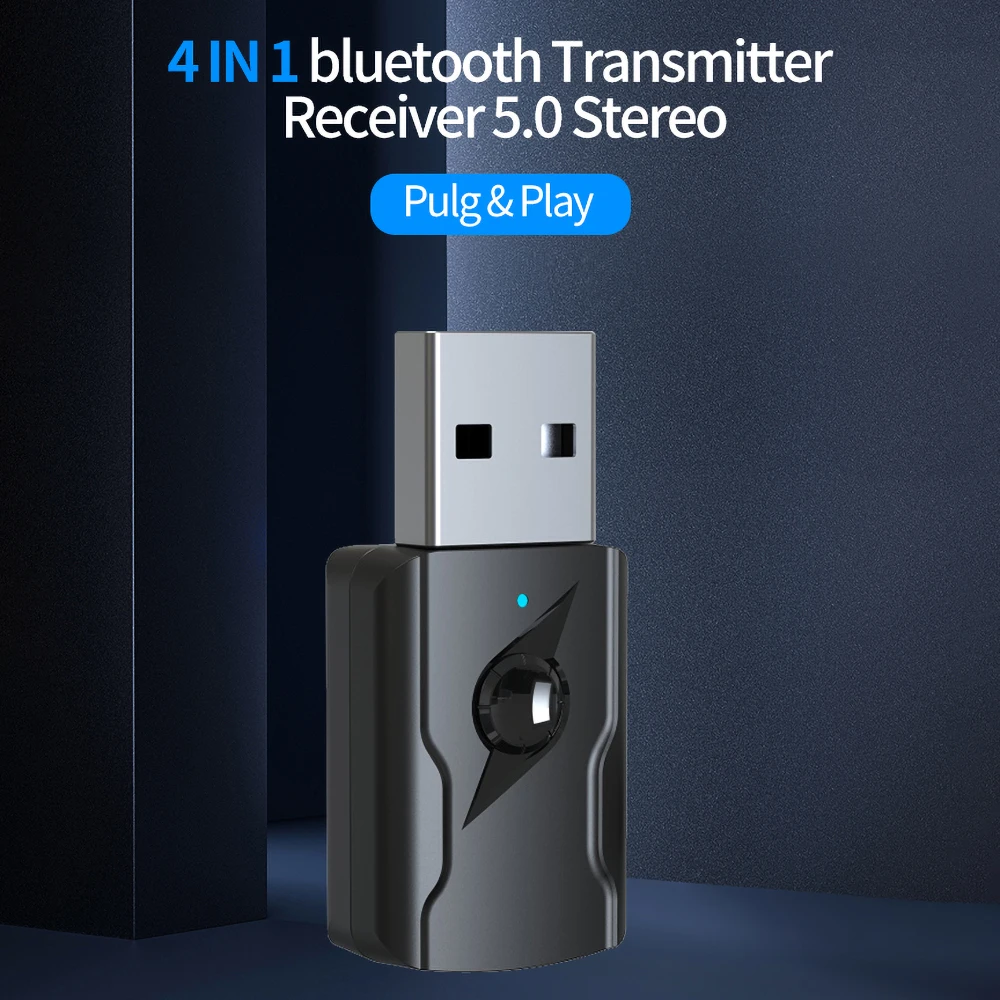 USB и 3 5 мм AUX Bluetooth 0 аудио приемник передатчик беспроводной музыкальный адаптер
